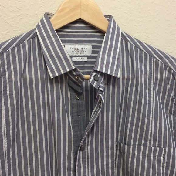 Zara Snap Button Down - Picture 2 of 5